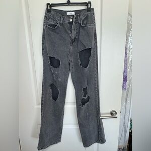 Wide leg jeans